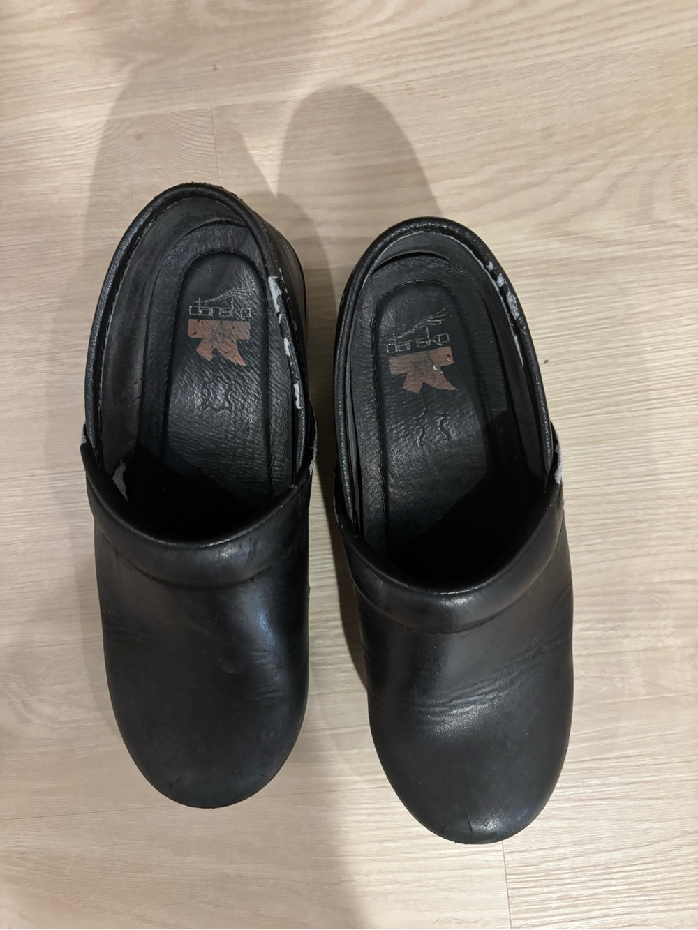 Dansko Women Black Faux Suede Slip-On Clogs